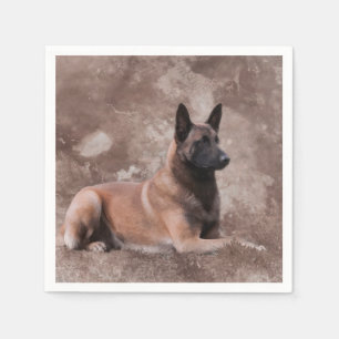 Belgischer Hirte von Malinois - Mechelaar Serviette