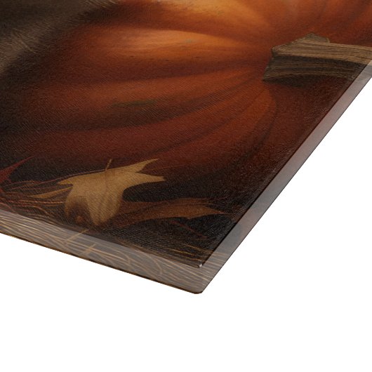 Belgischer Hirte Welpe Herbst Kürbis Schneidebrett (Ecke)