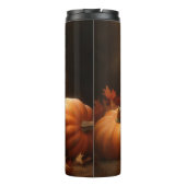 Belgischer Hirte Welpe Herbst Kürbis Thermosbecher (Rückseite)