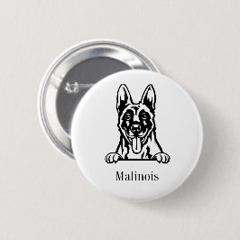 Belgischer Hund Malinois Button