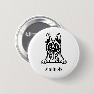 Belgischer Hund Malinois Button