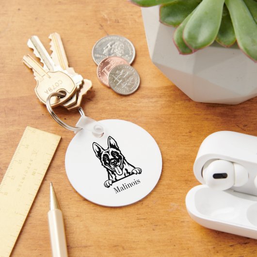 Belgischer Hund Malinois Schlüsselanhänger (Schreibtisch)