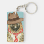 Belgischer Laekenois-Vater Schlüsselanhänger (Rückseite)