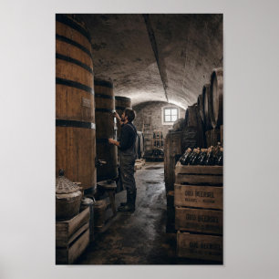 Belgischer Lambic-Keller-Handwerksritus-Plakat Poster