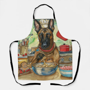 Belgischer Malinoi-Weihnachtsbäckerei: Festliches Schürze