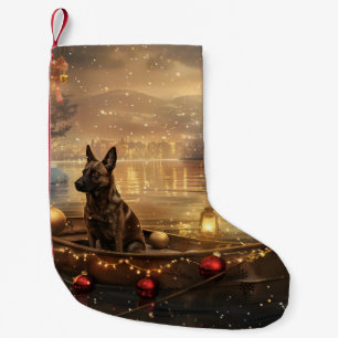 Belgischer Malinoi Weihnachtsfest Reise Kleiner Weihnachtsstrumpf