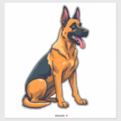 Belgischer Malinois (1) Aufkleber (Blatt)