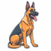 Belgischer Malinois (1) Aufkleber (Vorderseite)