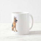 Belgischer Malinois (1) Kaffeetasse (VorderseiteRechts)