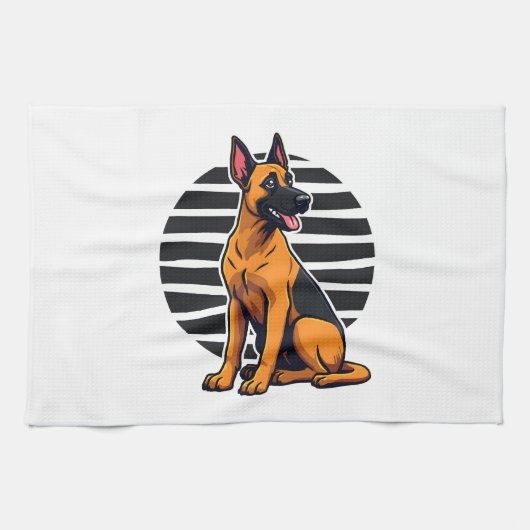 Belgischer Malinois (2) Geschirrtuch (Horizontal)