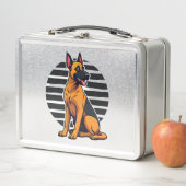 Belgischer Malinois (2) Metall Brotdose (Beispiel)