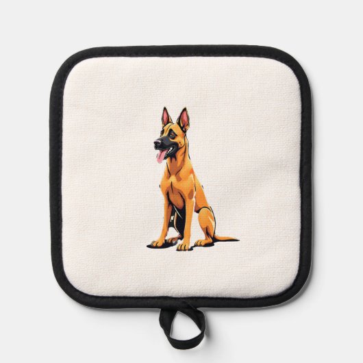 Belgischer Malinois (3) Topflappen (Vorderseite)