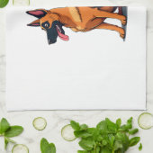 Belgischer Malinois (6) Geschirrtuch (Gefaltet)