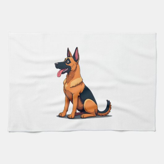 Belgischer Malinois (6) Geschirrtuch (Horizontal)