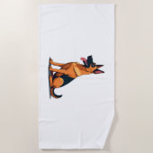 Belgischer Malinois (6) Strandtuch (Vorderseite)