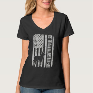 Belgischer Malinois-amerikanischer Flaggenhund T-Shirt