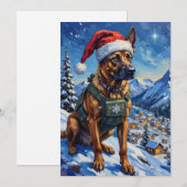 Belgischer Malinois Bergpatrouille Weihnachten (Vorne/Hinten)