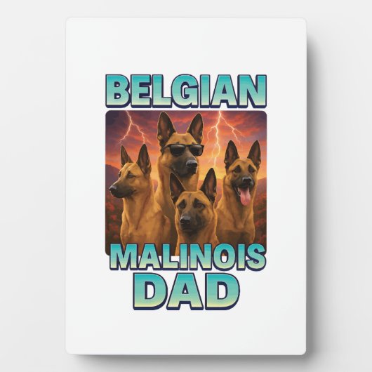 Belgischer Malinois Fotoplatte (Vorderseite)