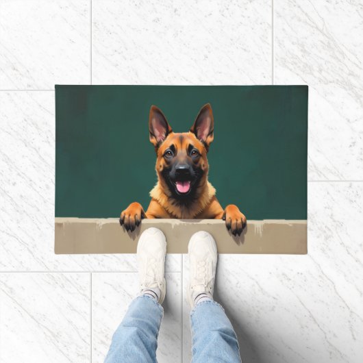 Belgischer Malinois Fußmatten Kunst Fußmatte (Indoor)
