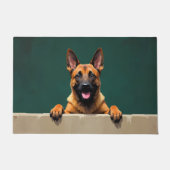 Belgischer Malinois Fußmatten Kunst Fußmatte (Vorderseite)