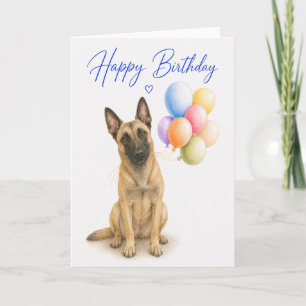 Belgischer Malinois Geburtstag Karte