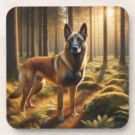 Belgischer Malinois Getränkeuntersetzer (Vorderseite)