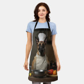 Belgischer Malinois-Hund-Koch Schürze (Getragen)