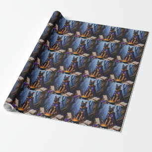 Belgischer Malinois-Hund - Whimsical Halloween-Mal Geschenkpapier