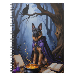 Belgischer Malinois-Hund - Whimsical Halloween-Mal Notizblock