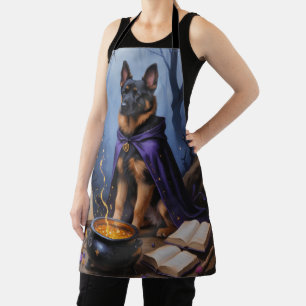 Belgischer Malinois-Hund - Whimsical Halloween-Mal Schürze