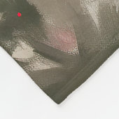 Belgischer Malinois-Hund zu Schneeschweihnachtsfes Fleecedecke (Ecke)