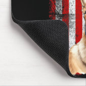 Belgischer Malinois-Hundefan Flagge 4. Juli Mousepad (Ecke)