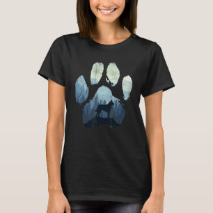 Belgischer Malinois-Hundefuß Mama Papa Berge T-Shirt