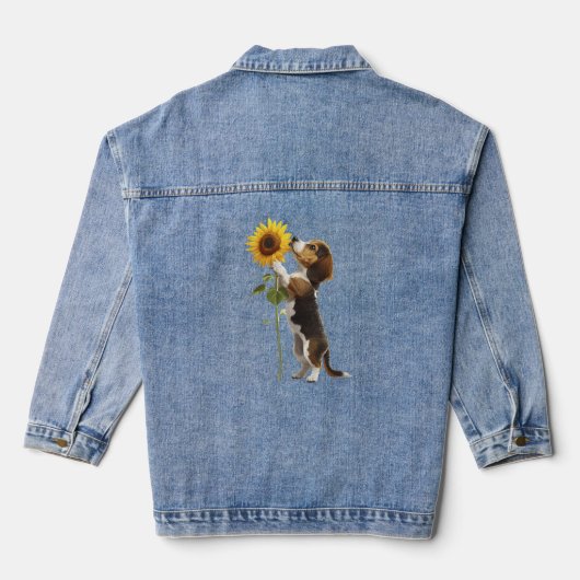 Belgischer Malinois Jeansjacke (Rückseite)