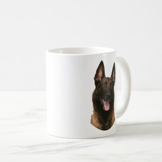 Belgischer Malinois Kaffeetasse (VorderseiteRechts)
