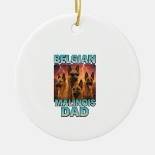 Belgischer Malinois Keramik Ornament