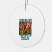 Belgischer Malinois Keramik Ornament (Links)