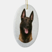 Belgischer Malinois Keramik Ornament (Rechts)