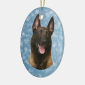 Belgischer Malinois Keramik Ornament (Links)