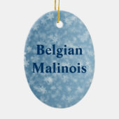 Belgischer Malinois Keramik Ornament (Hinten)