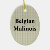 Belgischer Malinois Keramikornament (Hinten)