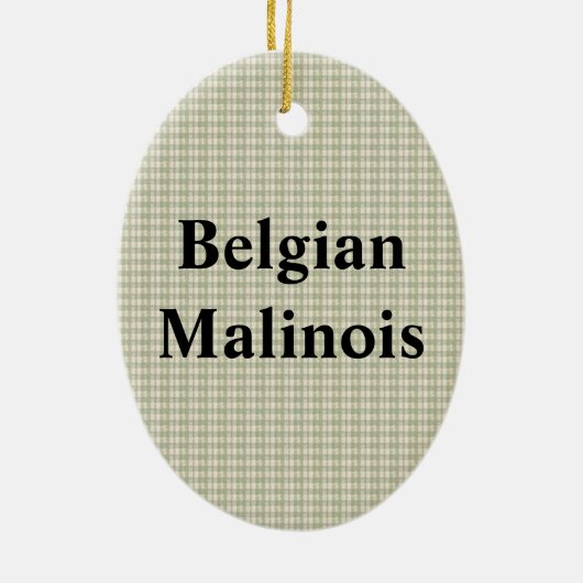 Belgischer Malinois Keramikornament (Hinten)