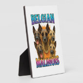 Belgischer Malinois-Kopie Fotoplatte (Seite)