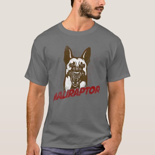 Belgischer Malinois Maliraptor für Maligator Do T-Shirt (Vorderseite)