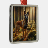 Belgischer Malinois Ornament Aus Metall (Rechts)