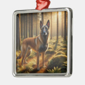 Belgischer Malinois Ornament Aus Metall (Links)