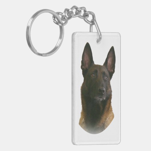 Belgischer Malinois Schlüsselanhänger (Vorderseite links)