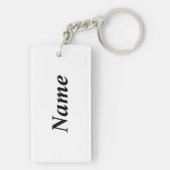 Belgischer Malinois Schlüsselanhänger (Rückseite)