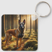 Belgischer Malinois Schlüsselanhänger (Rückseite)