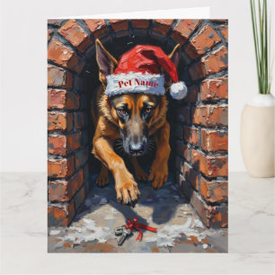 Belgischer Malinois-Schornstein-Rettungsmissionshu Karte